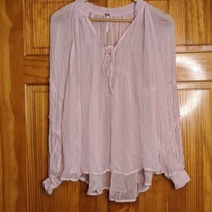 Free People Blouse Pink NWT